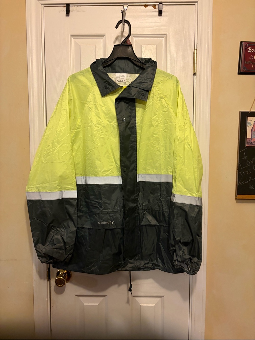 Unisex👨🏻/👩🏻Heavy Duty All-Sport Waterproof Outdoor Rain🌧️Jacket🧥Sz M - Picture 2 of 10